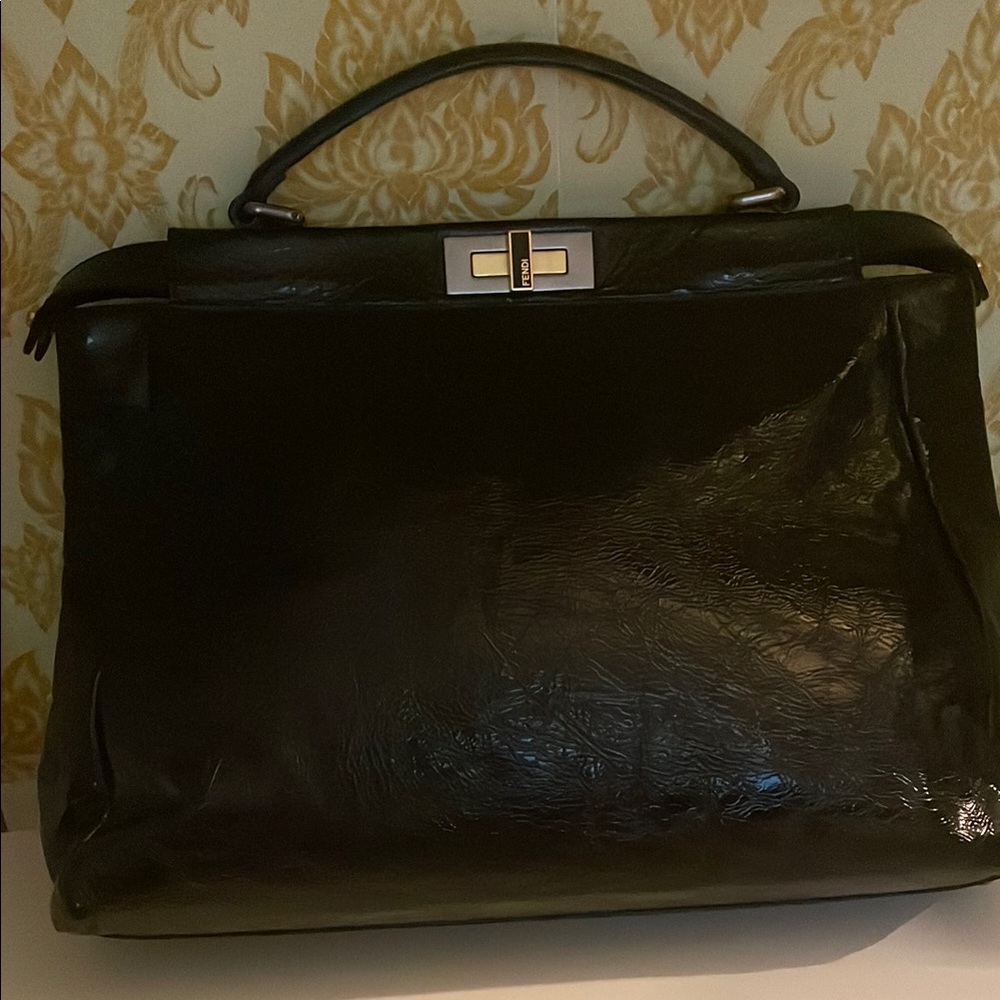 Black Leather Handbag